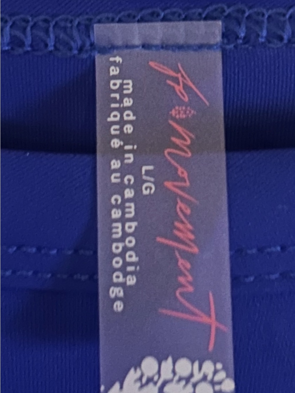 FP Movement by Free People Royal Blue Long-Sleeve Crop Top - Picture 4 of 4